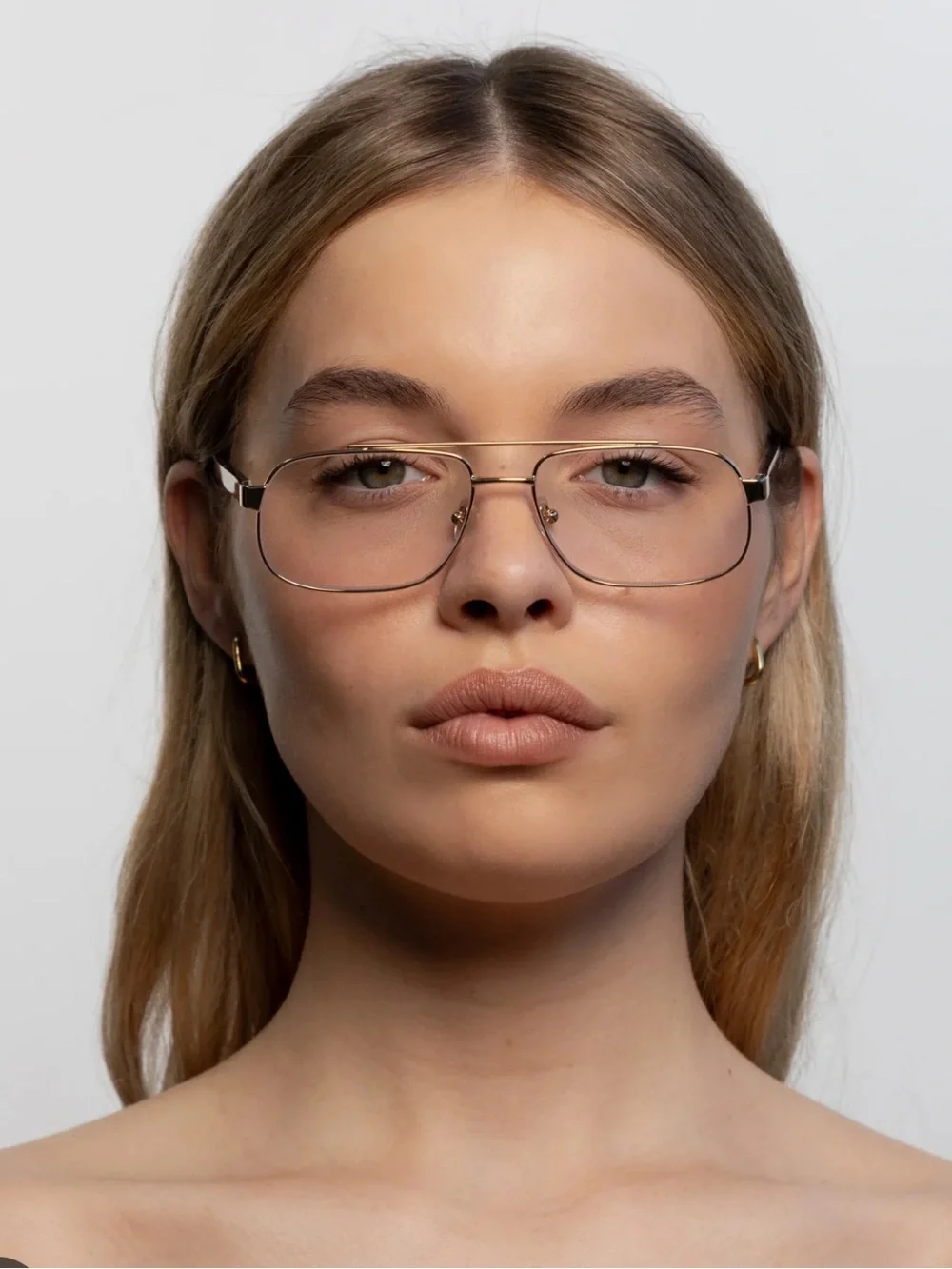 Lu Goldie Evangeline Blue Light glasses Mink
